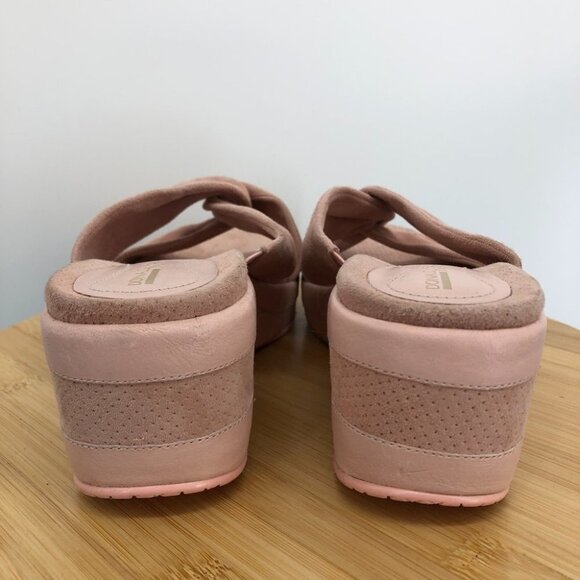 Donald J Pliner Sportique Daisy Shrimp twist  top slide wedge sandals 7.5 - Picture 6 of 16